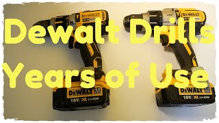 Dewalt Drills DCD795 and DCD996  After 4 years how do they hold up [upl. by Semajwerdna]