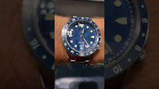 New Zelos Mako 40mm Diver GMT 300M Blue Meteorite [upl. by Riedel785]