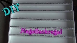 DIY stabiles Nagellackregal aus Holz selber machen wooden rack [upl. by Natalia]