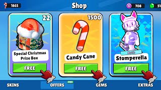 How to Get FREE Candy Cane amp Special Christmas Prize Box  Stumble Guys [upl. by Gingras]