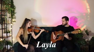 Layla  Eric Clapton  Violin amp Guitar Cover [upl. by Enrev956]