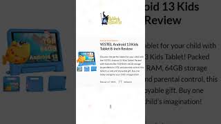 🧸YESTEL Android 13 Kids Tablet 8inch Review [upl. by Gerladina]