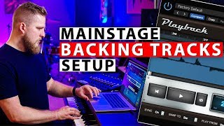 How to Setup Simple Backing Tracks in MainStage 3 using the Playback Plugin [upl. by Nrublim]