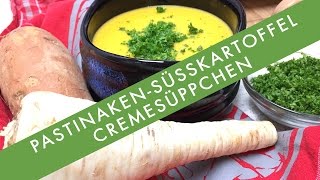 Thermomix  PastinakenSüßkartoffelCrèmeSuppe  Vegan [upl. by Anerehs344]