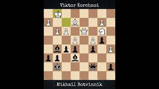 Viktor Korchnoi vs Mikhail Botvinnik  URS Championship 1955 [upl. by Ledua]