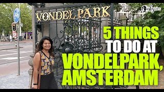 Stroll Through Vondelpark  Amsterdams Biggest Park  Curly Tales [upl. by Anadroj339]