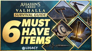 6 Must Have Items To Conquer England  Assassins Creed Valhalla Survival Guide [upl. by Marl]