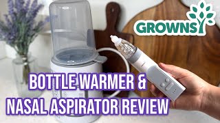 Bottle Warmer amp Nasal Aspirator Review  GROWNSY [upl. by Cj]