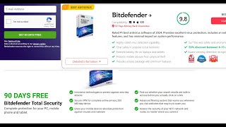 Get Bitdefender Antivirus Total Security 90 Days Free Trial 2024 Unlimited [upl. by Dnalevets]