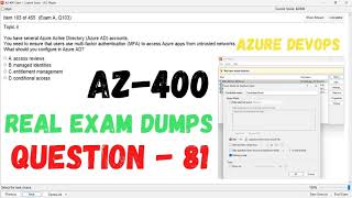 Q 081 AZ 400 DevOps Real Exam Question and answer Dumps CertStudyPro [upl. by Alegnasor]