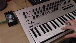 Korg Minilogue and Walrus Audio Julia demo [upl. by Virgy]