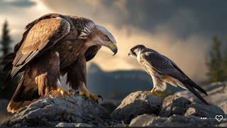 Eagle vs falcon battle of the sky [upl. by Nirrej]