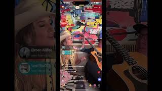 Lainey Wilson live on TikTok singing her new song 4X4XU Awesome shorts viral trending fyp [upl. by Dymphia]