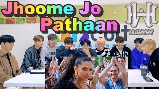 The reaction of a freshly debuted KPOP Idol watching a Hot MV in India🔥Jhoome Jo Pathaan  HAWW [upl. by Ecyt203]