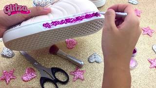 GLITZA™  DIY  Customize your pair of sneakers with GLITZA [upl. by Tavey]