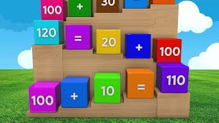 Addition with the number 100  Math for preschoolers  Basic Math For Kids [upl. by Zoie]