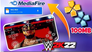 100MB PLAY WWE 2K22 ON PPSSPP  ANDROID amp IOS  WITH GAMEPLAY PROOF [upl. by Thatch769]