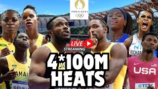 4100M Relay Heats LIVE Paris 2024 Olympics Watch Party [upl. by Merce78]