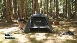 How to Take Down Your Kakadu BlockOut Cot Tent 2P  StepbyStep Guide [upl. by Worthy843]