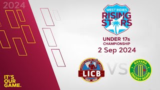 🔴 LIVE Leewards Islands v Guyana  CWI Men’s Under 17  50 Over Championships 2024 [upl. by Gittel384]