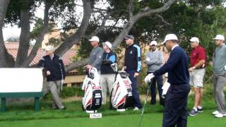 US OPEN 2010 PEBBLE BEACH TIGER WOODS DUSTIN JOHNSON [upl. by Einner]