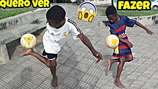 Juninho DESAFIOU Vinicius Júnior😱⚽️ Caneta Elástico e Freestyle Desafios de Futebol [upl. by Thurston]