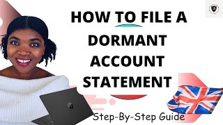 How to file your companys dormant account statement on UK Companies House  step by step guide [upl. by Karilla]