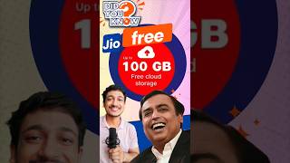 Jio free 100Gb cloud storage jiocloud mukeshambani jiofree100gb jioAGM shorts [upl. by Jesh]