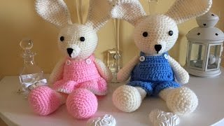 Tutorial coniglietto amigurumi schema [upl. by Cawley]