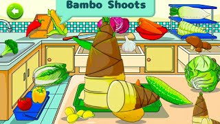 Bamboo Shoots  Vegetables Learning [upl. by Llertal]