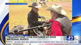 Yellowstone star attends Dixie National Rodeo [upl. by Gretna]