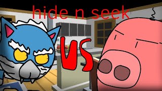 chicken gun hide n seek pig vs wolf  animation [upl. by Ladew]