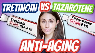 TRETINOIN VS TAZAROTENE FOR ANTIAGING 🤔 Dermatologist DrDrayzday [upl. by Kcirdahs]