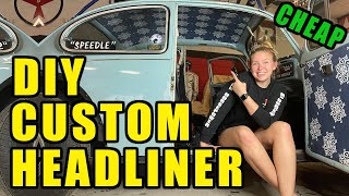 DIY CUSTOM HEADLINER  VW BEETLE THE SPEEDLE [upl. by Milburr]