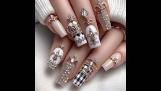 Stylish nails design fashion shorts nails video [upl. by Wilmott]