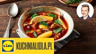 GULASZ z szynki wieprzowej z pieczarkami 🍲  Karol Okrasa amp Kuchnia Lidla [upl. by Peta]