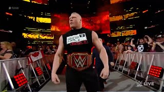 Brock Lesnar Entrance Raw April 3 2017 1080p [upl. by Eyllib]