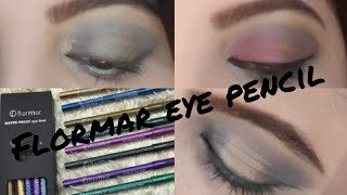 Flormar Eye Pencil Review  Eye Makeup Look [upl. by Enoryt]