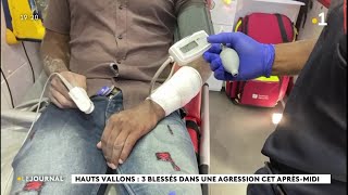 Hauts Vallons  3 blessés dans une agression cet aprèsmidi [upl. by Soule141]