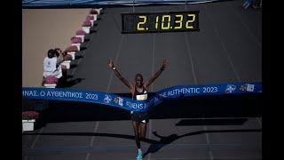 Marathon dAthènes  le Kenyan Edwin Kiptoo établit un nouveau record [upl. by Ace]