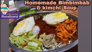 Homemade bimbimbab amp Kimchi soup [upl. by Dobb839]