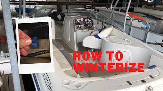 How to Winterize a Boat Mercruiser 350 MAG MPI in a Tahoe 234 [upl. by Bucher]