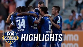 Leckie gives Ingolstadt 10 lead over Augsburg  2015–16 Bundesliga Highlights [upl. by Tirrej]