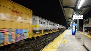 CSX Q70421 w LIRR M3s on the Hudson Line [upl. by Oelak317]