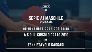 SERIE A1 M  ASD IL CIRCOLO PRATO 2010 vs TENNISTAVOLO SASSARI [upl. by Roscoe967]