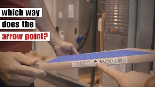 How to Determine Correct Furnace Filter Direction [upl. by Nonarb]