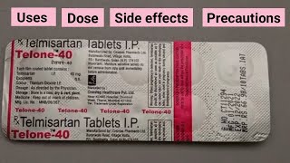 telmisartan tablets 40mg in hindi  telone 40 [upl. by Owena390]