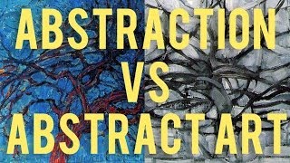 Monday Minute Abstraction vs Abstract Art Art Terms Explained [upl. by Ellenhoj77]