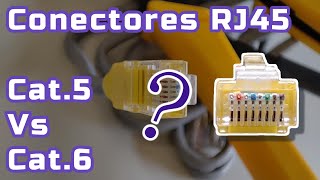 Diferença entre conectores RJ45 CAT5 e CAT6 [upl. by Cecile443]