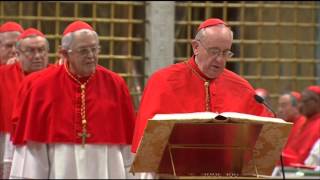 Juramento do cardeal Jorge Mario Bergoglio Papa Francisco [upl. by Reppep547]